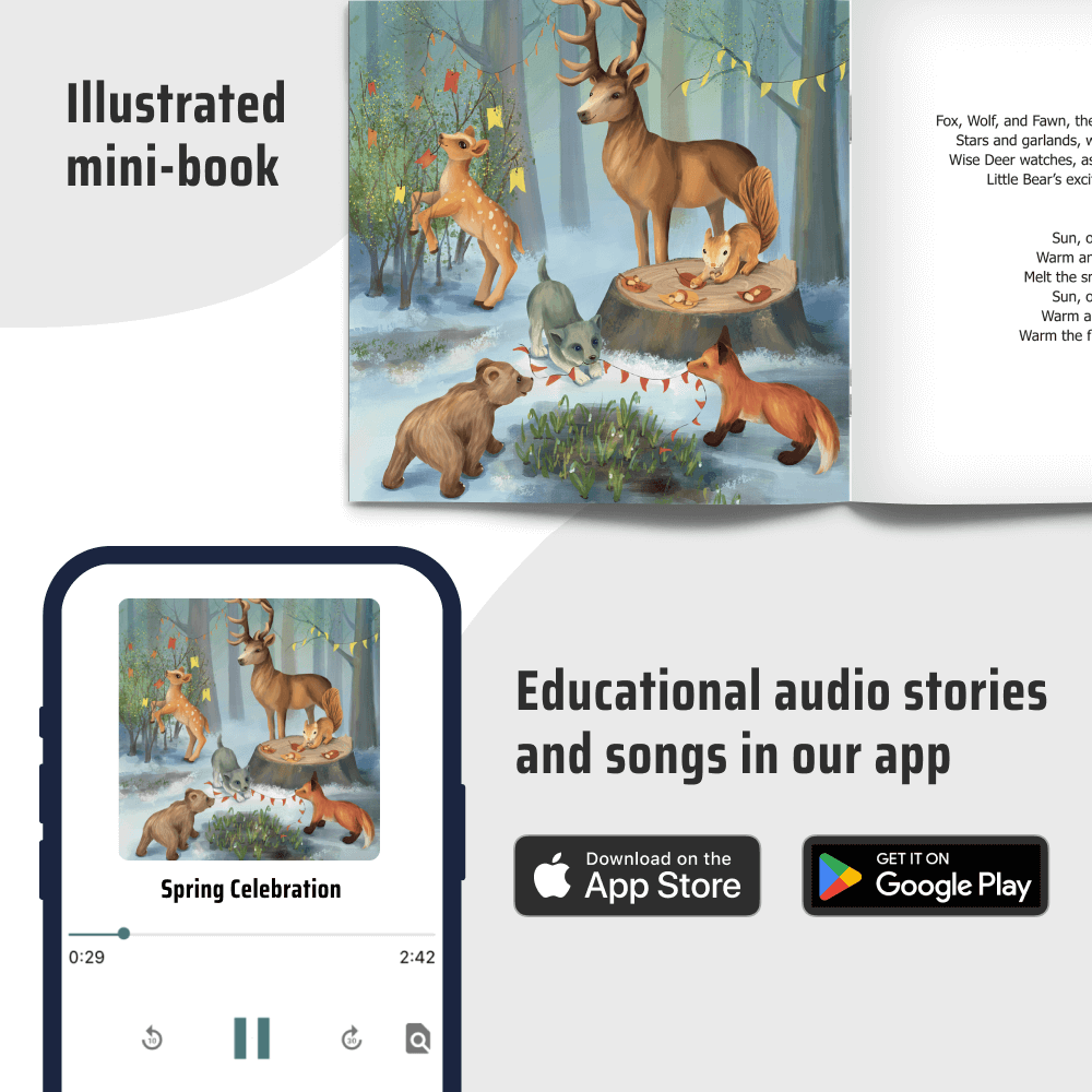Forest Animals Figures with Audio Stories