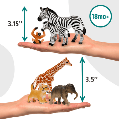 Safari Animals Figures with Book and Audio