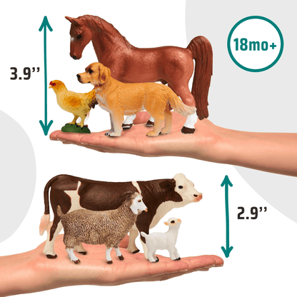 Farm Animals Figures with Book and Audio