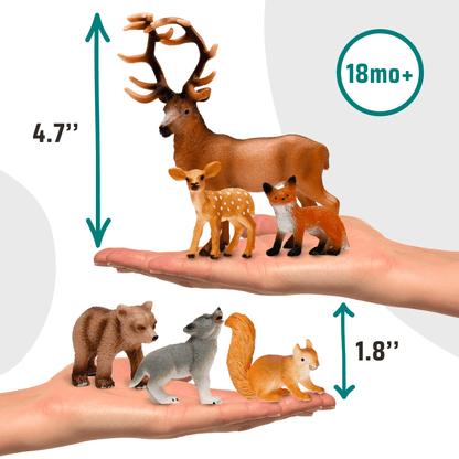 Forest Animals Figures with Book and Audio