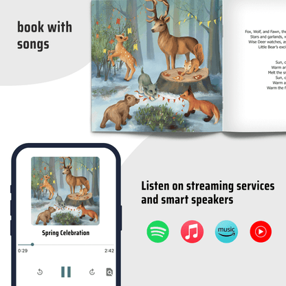 Forest Animals Figures with Book and Audio