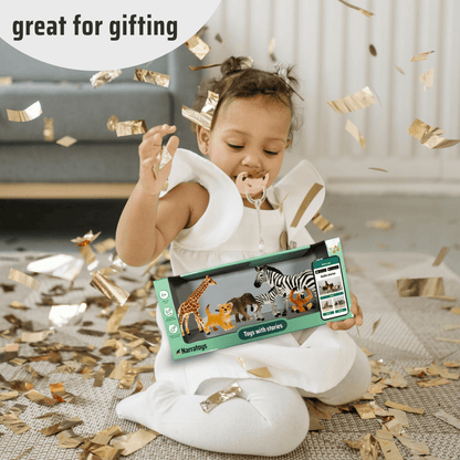 Safari Animals Figures with Book and Audio